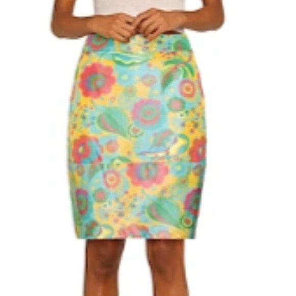Marni floral a line skirt multicolor size 6 - Picture 4 of 8